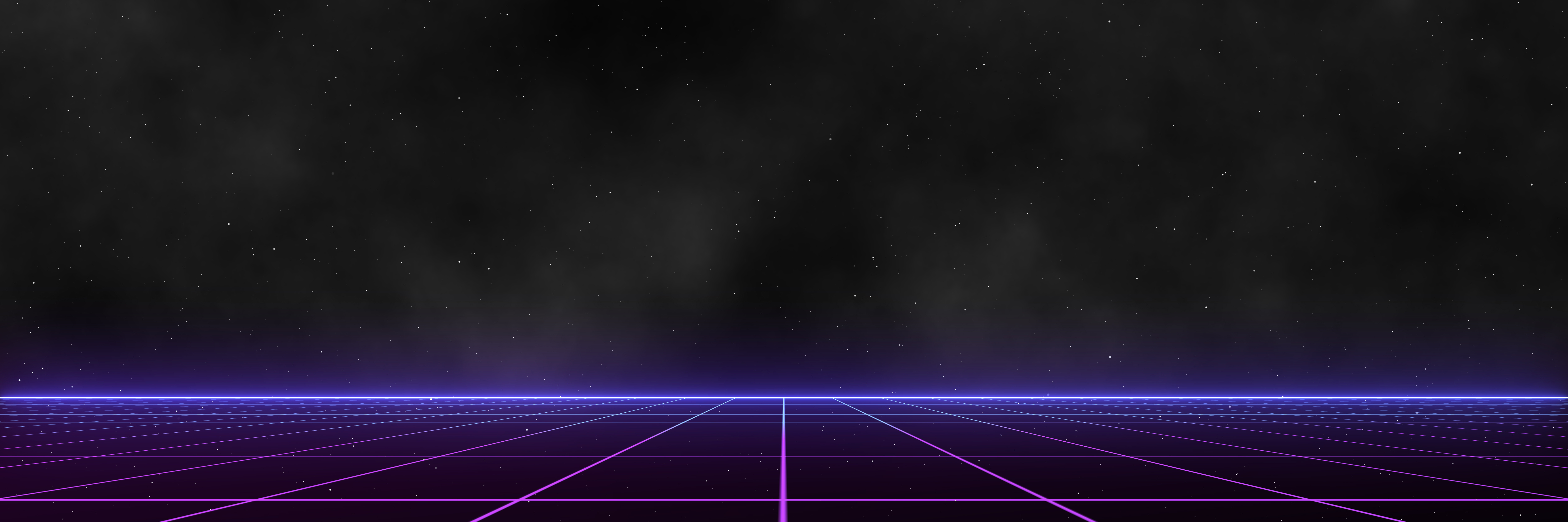Retro Cyberpunk Background with Laser Grid Illustration